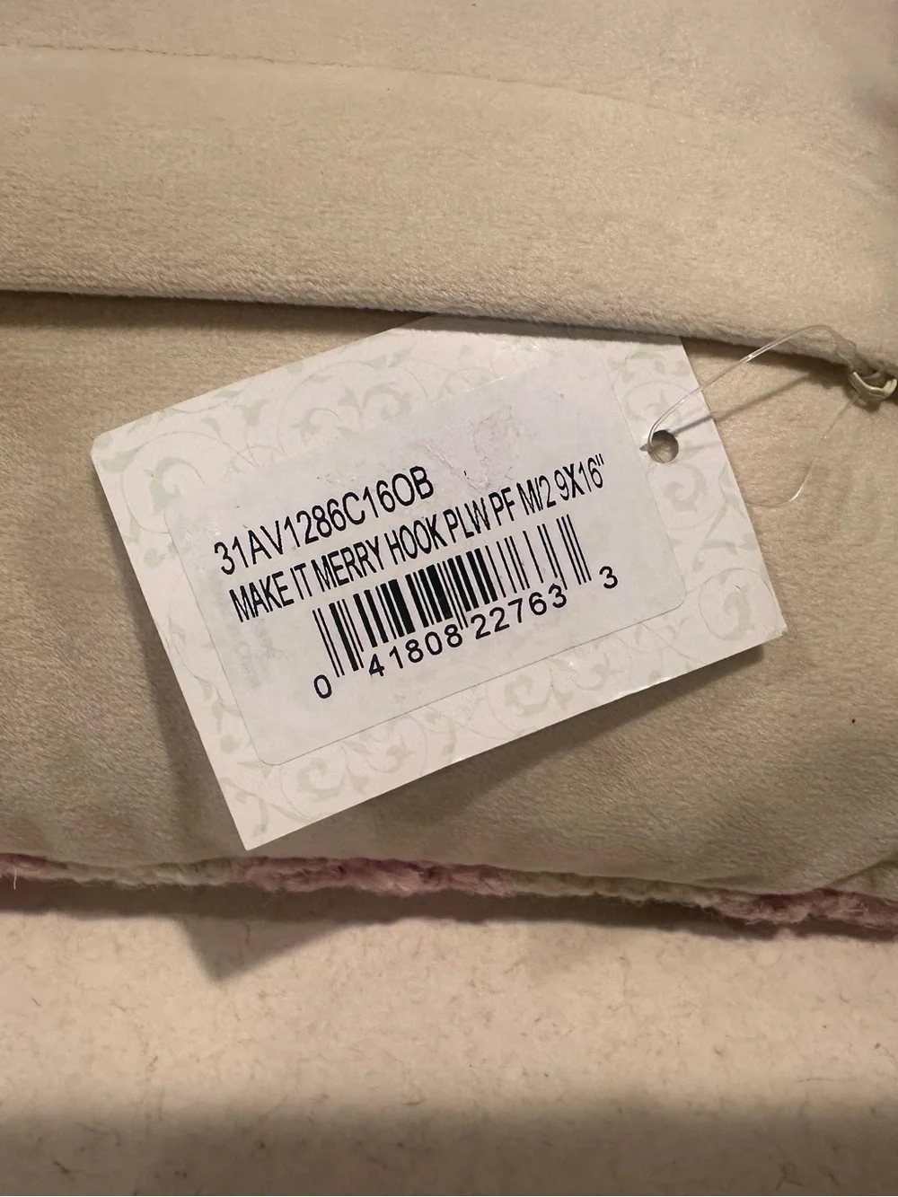 Needle point Christmas pillow
